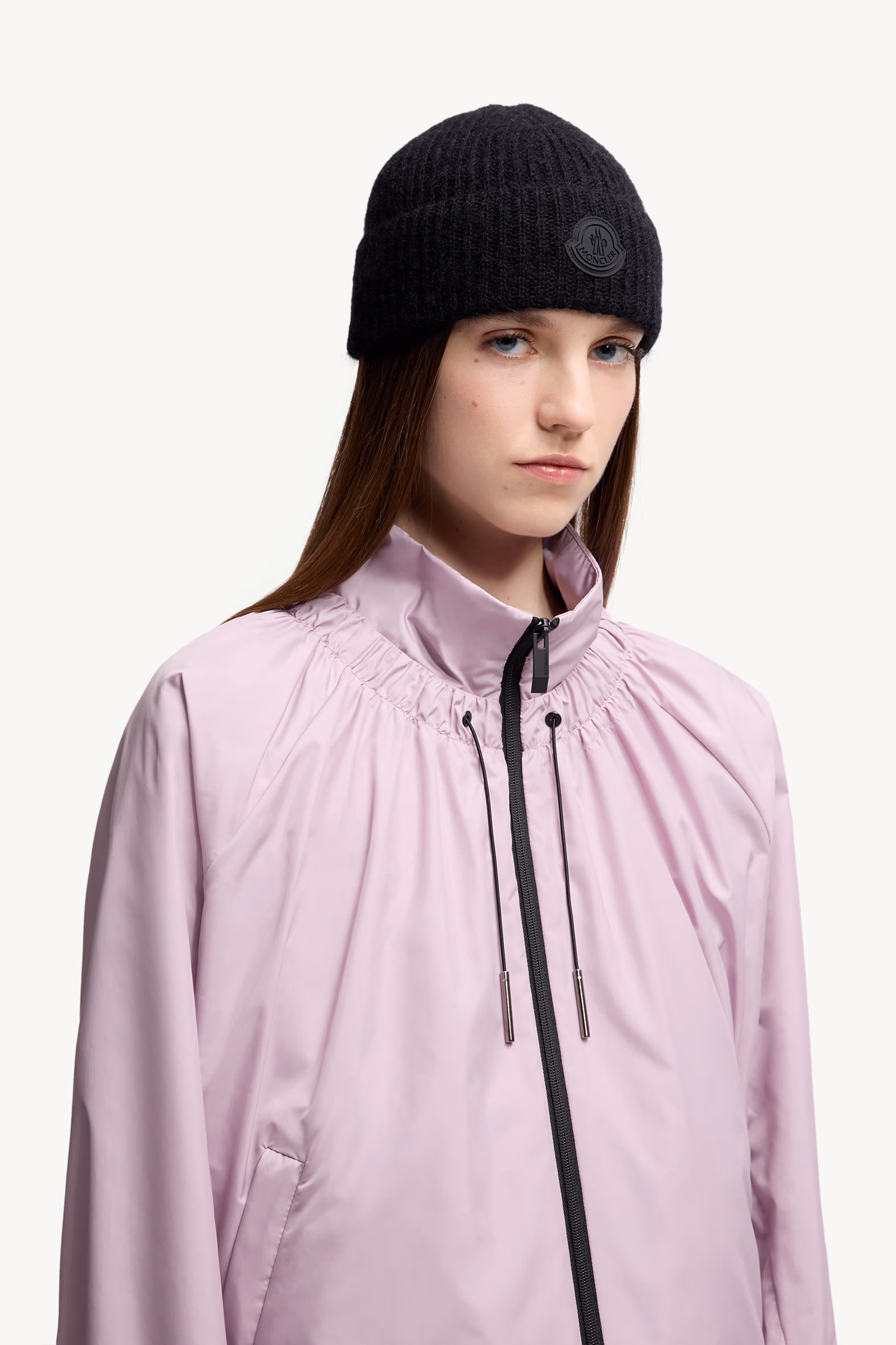 Wool & Mohair Blend Beanie Women Black Moncler 2